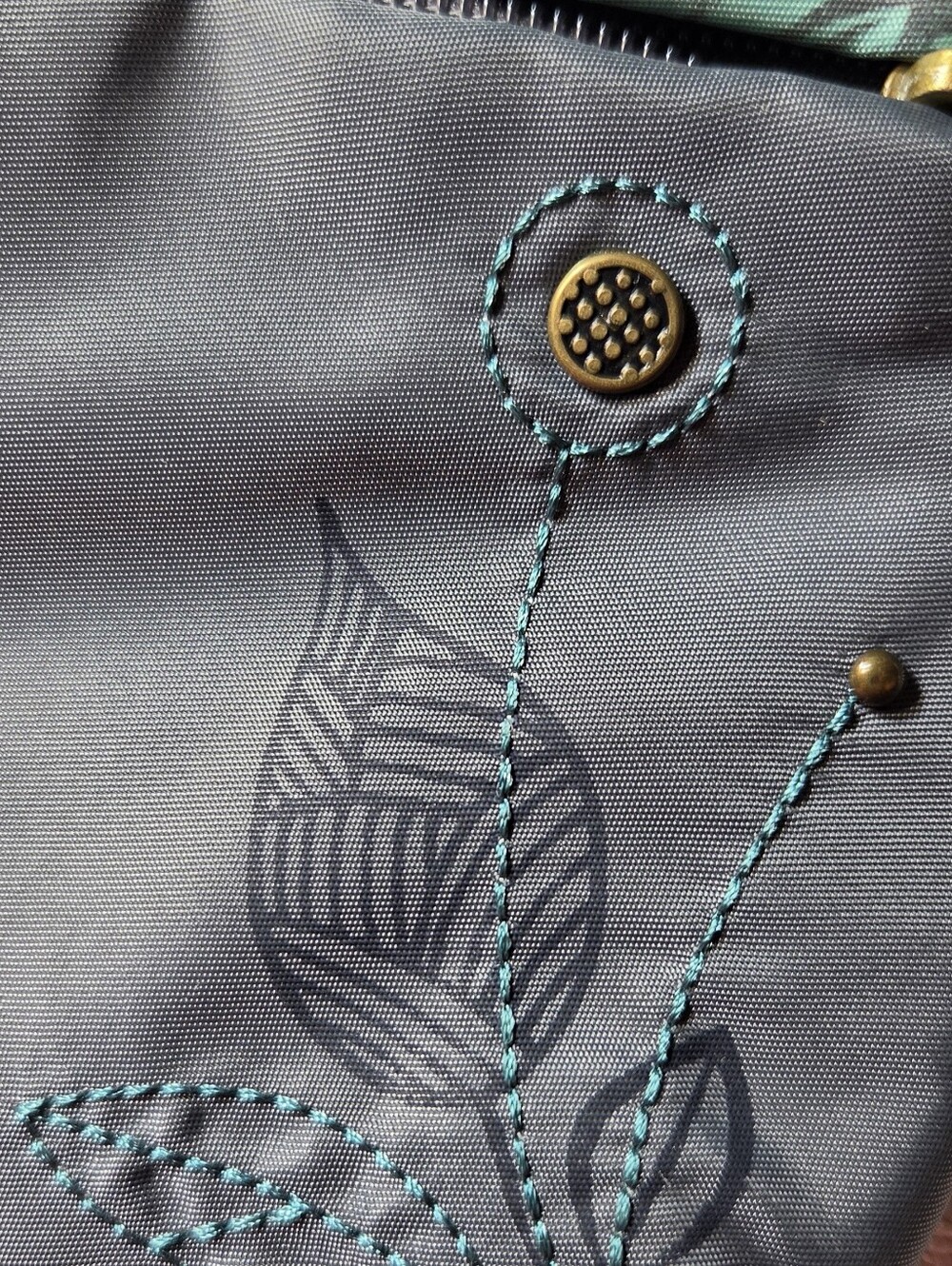 CHALA Women's Teal and Gray Crossbody Bag NWOT - Picture 8 of 13